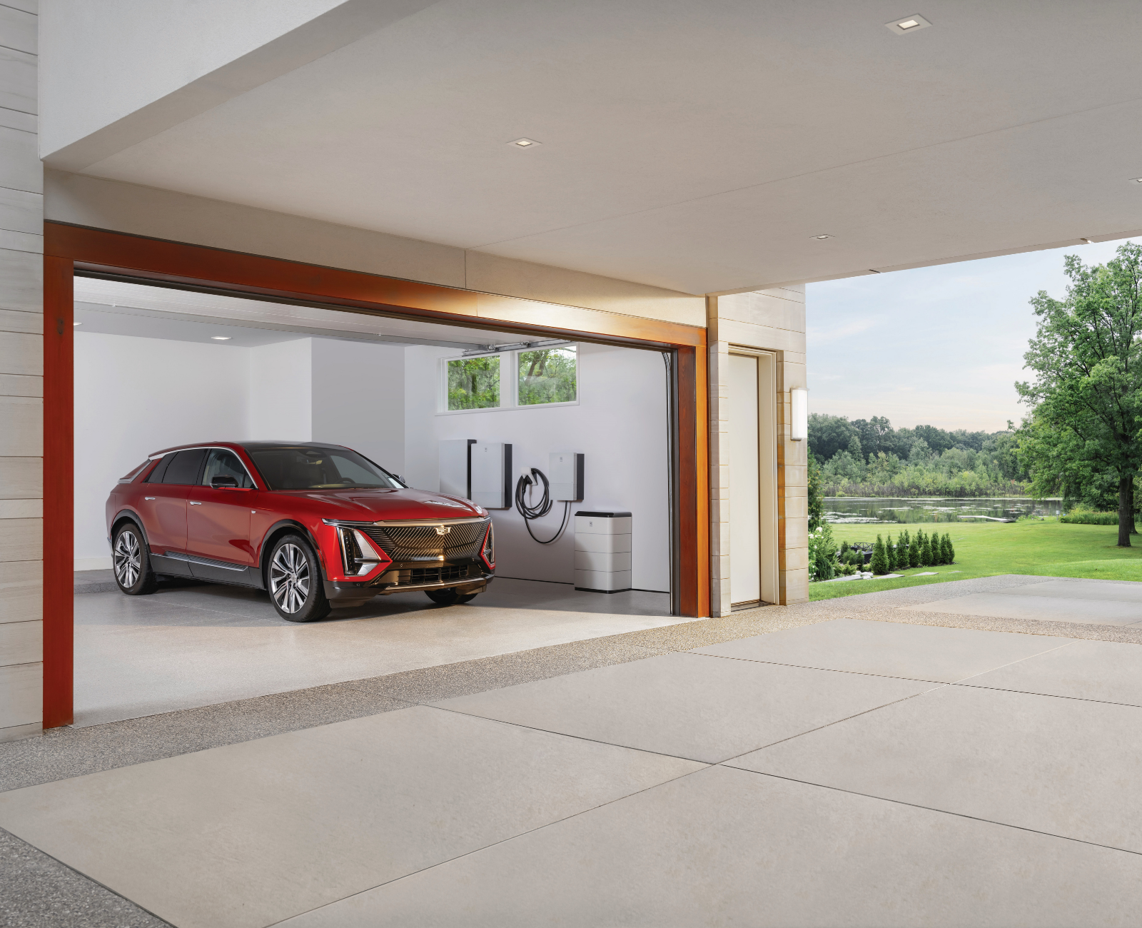 Cadillac LYRIQ charging at home