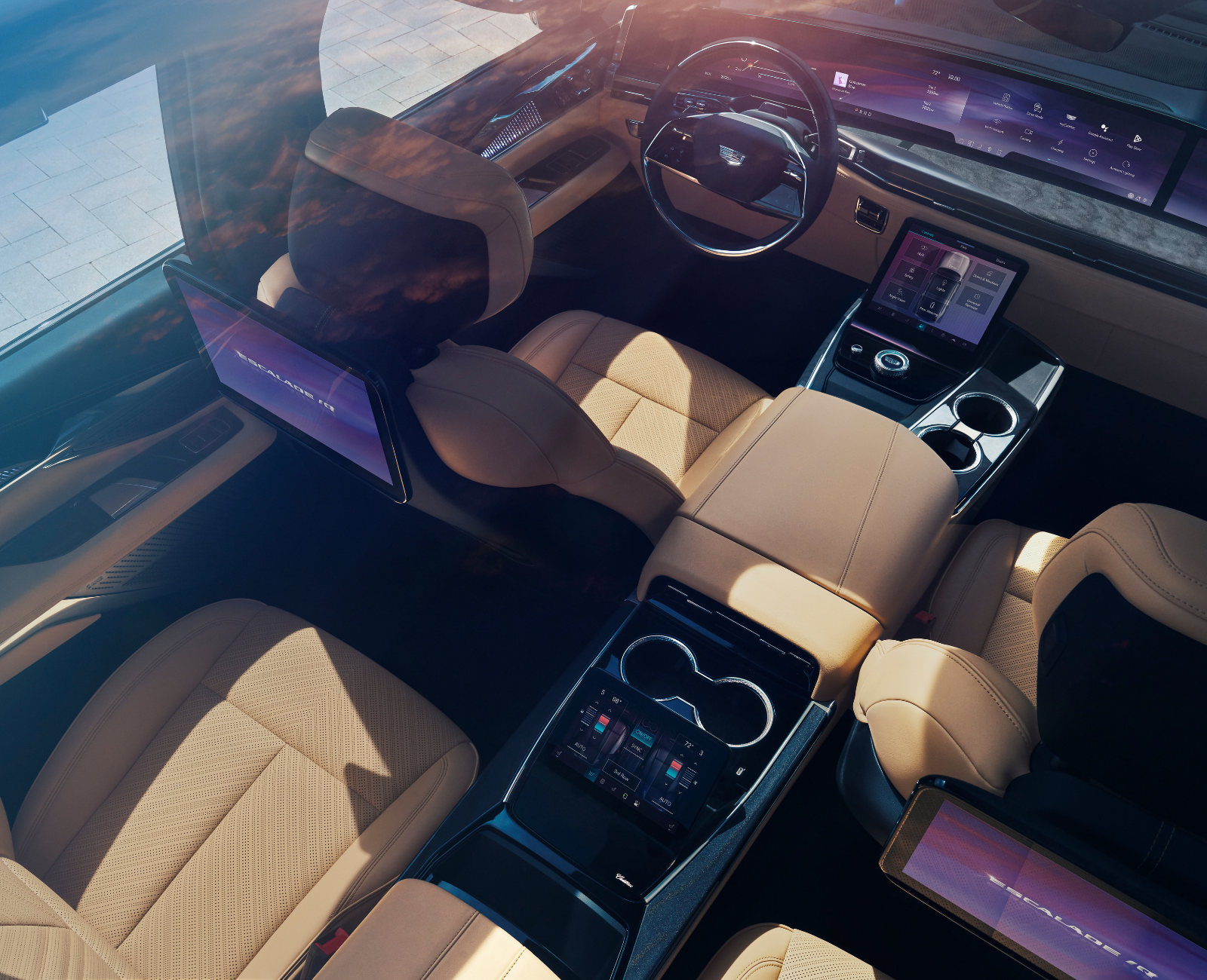Luxury interior of an Escalade IQ
